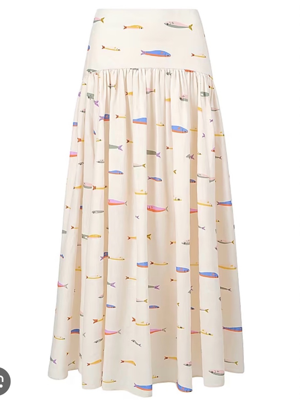 New STAUD Linen Procinda Skirt- Sardine Print size 16